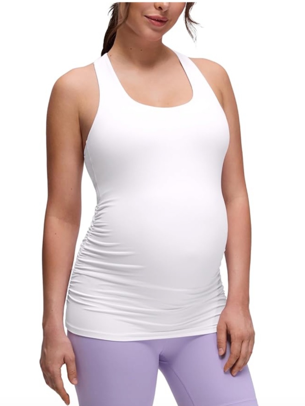 CRZ YOGA Butterluxe Maternity Racerback Tank Top